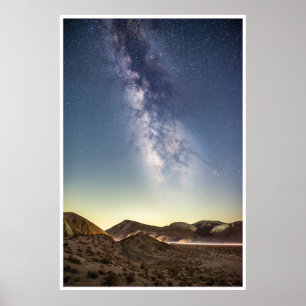 Milky Way Wall Art Desert Night Sky Print Poster