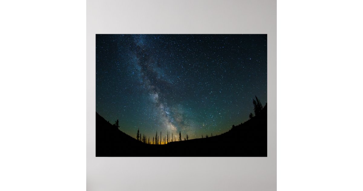 Milkyway at Night Poster | Zazzle.co.nz