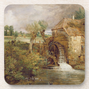 Mill at Gillingham, Dorset, 1825-26 (oil on canvas Coaster