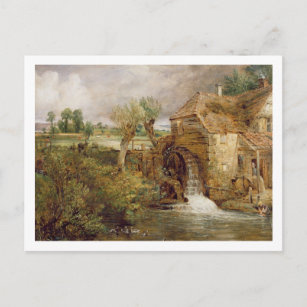 Mill at Gillingham, Dorset, 1825-26 (oil on canvas Postcard