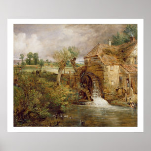 Mill at Gillingham, Dorset, 1825-26 (oil on canvas Poster