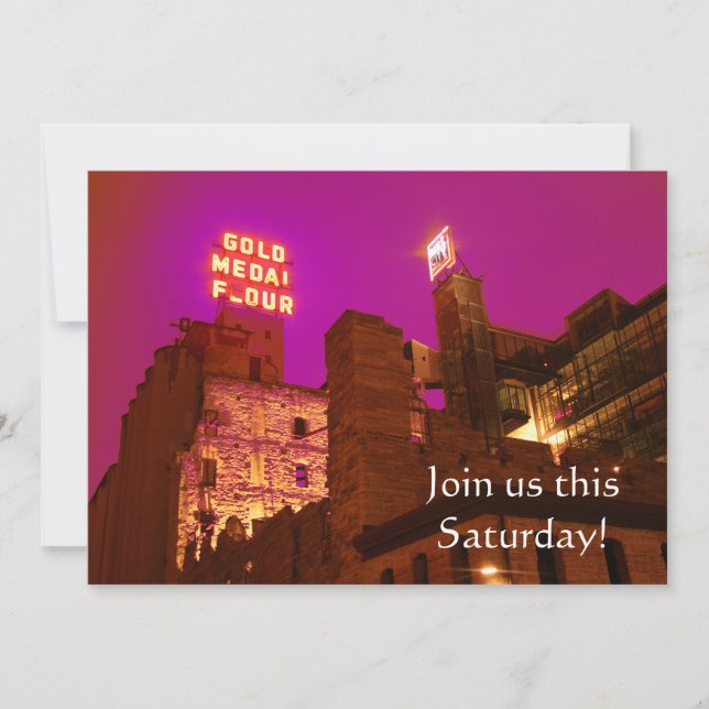 Mill City at Night invitations (Front)