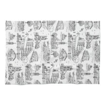 Mill City Toile (Lowell, MA) Black/White