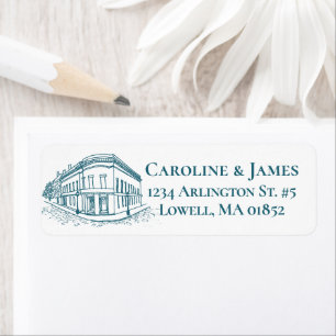 Mill City Toile (Lowell, MA) Blue/White