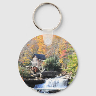Mill in the woods key ring