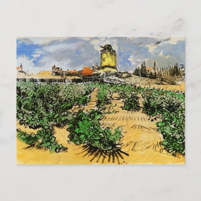 Mill of Alphonse Daudet, Vincent van Gogh Postcard (Front)