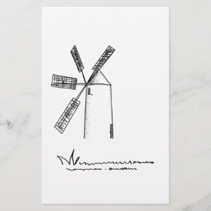 mill on white background