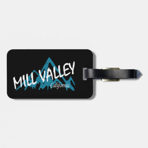 Mill Valley California Mountains Luggage Tag