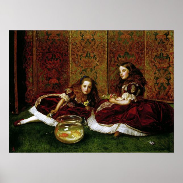 Millais - Leisure Hours 1864 Poster (Front)