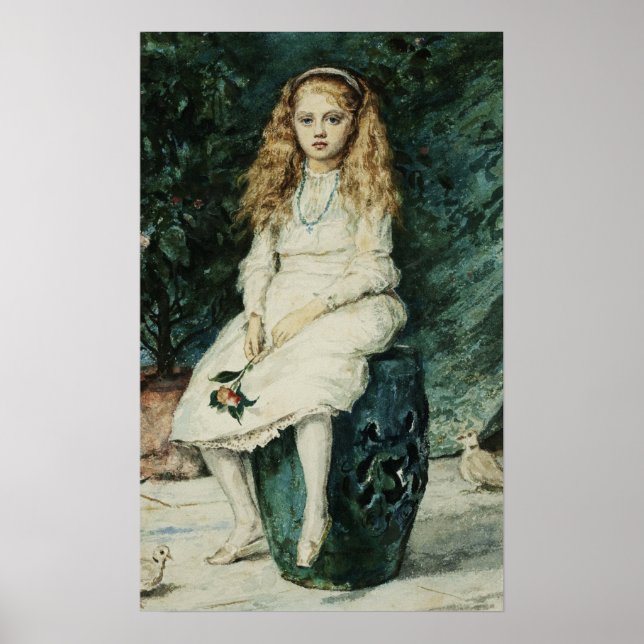 Millais - Nina Lehmann (Lady Campbell) Age 9 Poster (Front)