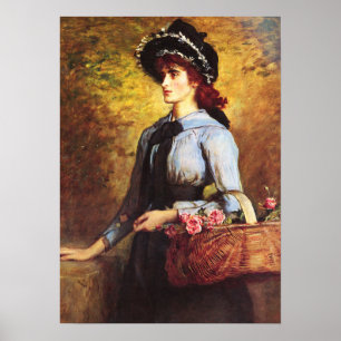 Millais - Sweet Emma Morland 1892 Poster