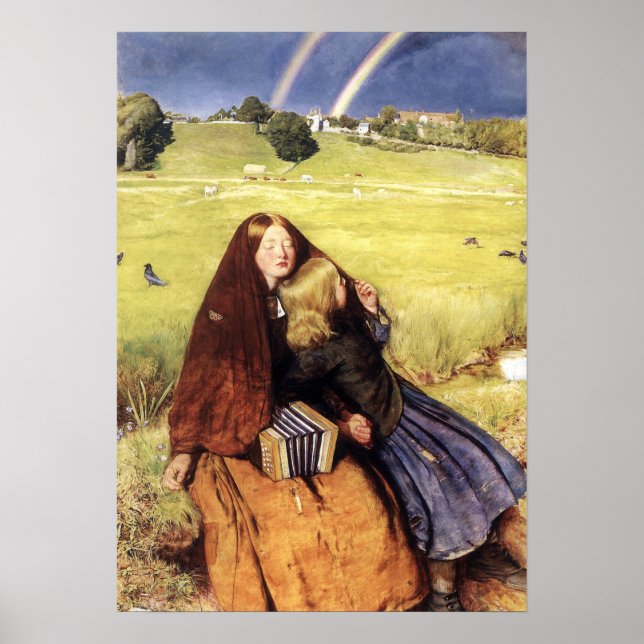 Millais - The Blind Girl 1856 Poster (Front)