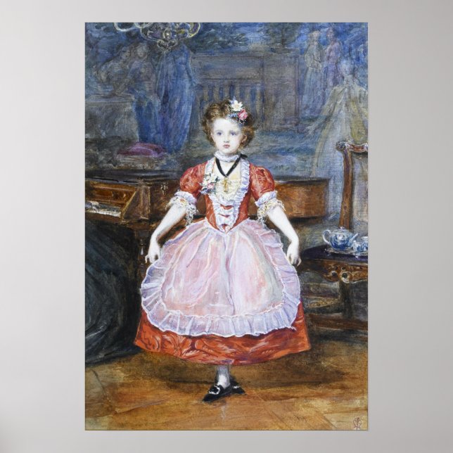 Millais - The Minuet 1866 Poster (Front)
