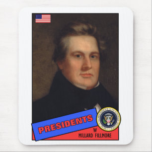 Millard Fillmore Baseball Card Mouse Pad