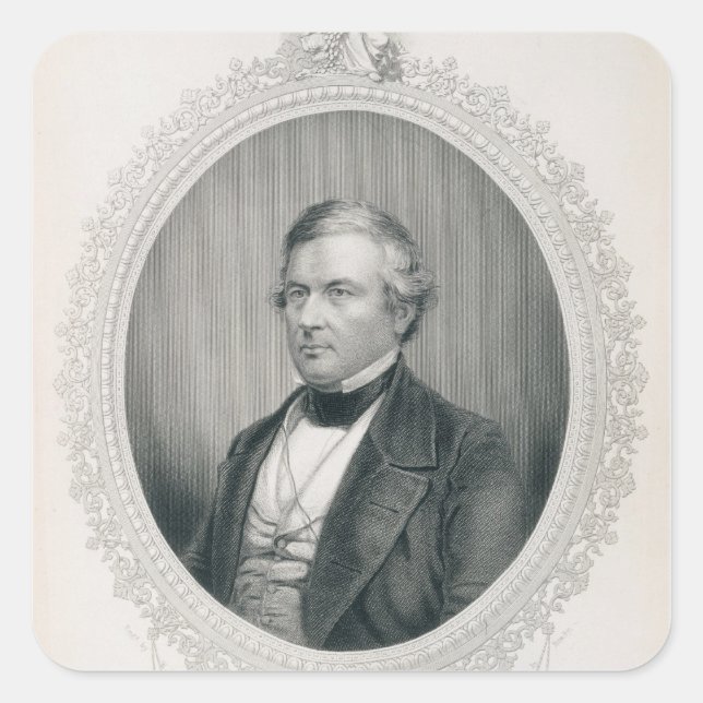 Millard Fillmore Square Sticker (Front)