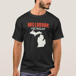 Millbrook Michigan USA State America Travel Michig T-Shirt