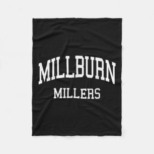 Millburn High School Hs Millburn Nj Retro Srts  Fleece Blanket