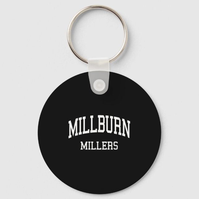 Millburn High School Hs Millburn Nj Retro Srts  Key Ring (Front)