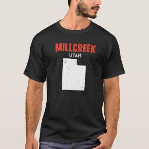 Millcreek Utah USA State America Travel Utahan   T-Shirt