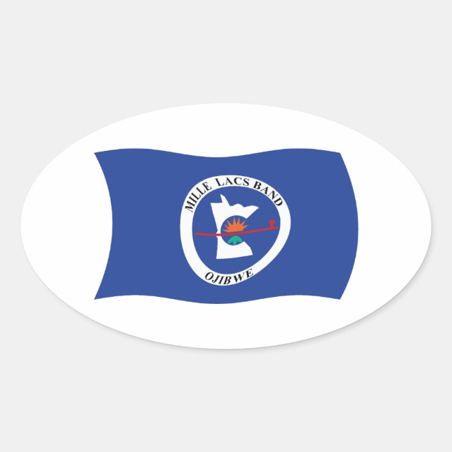 Mille Lacs Band Reservation Flag Sticker (Front)