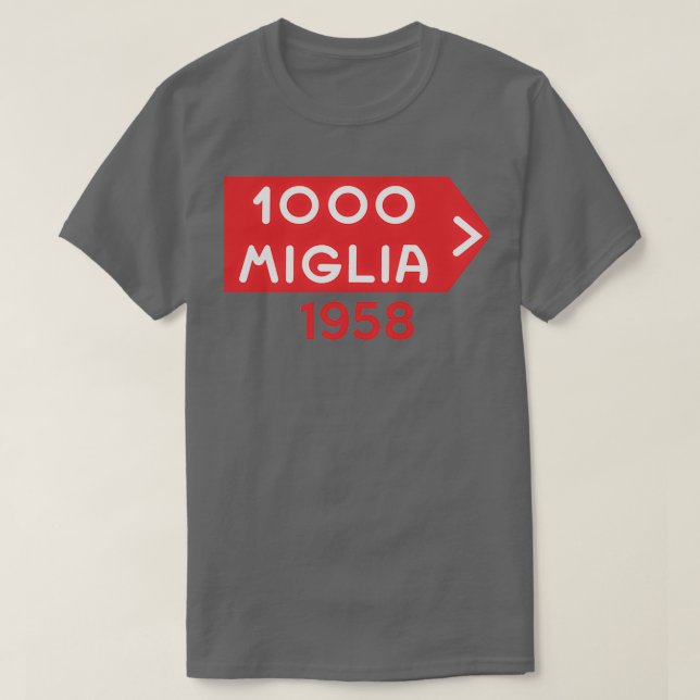 Mille Miglia 1000 1958 T-Shirt (Design Front)