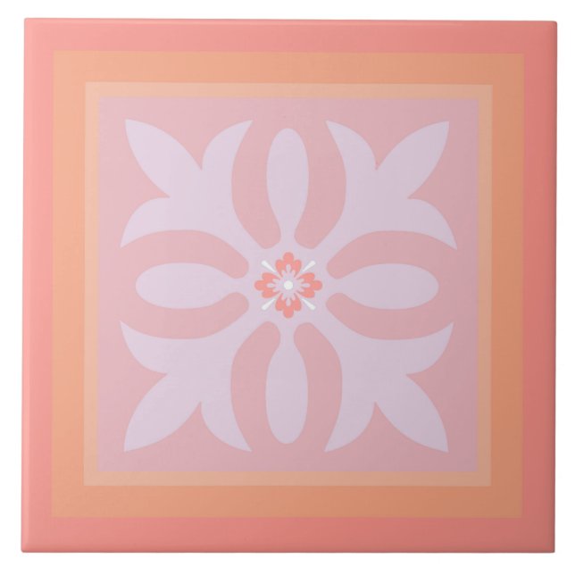 Millenial pinks colours pattern feature tile (Front)