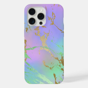 Millennial Marble Playful Rainbow Pastel Ombre iPhone 15 Pro Max Case