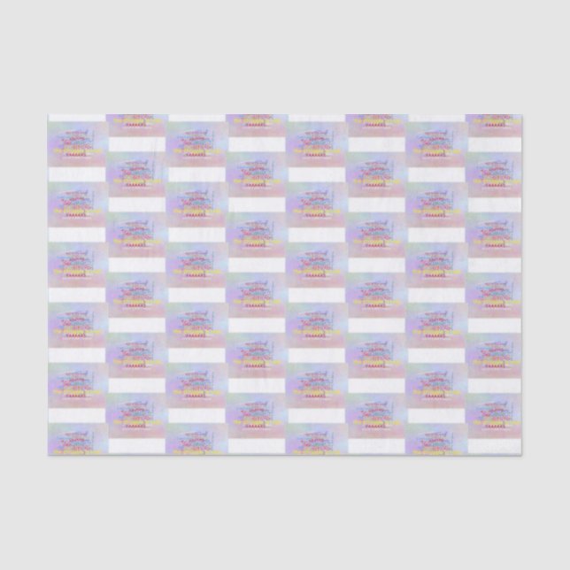 Millennial Phrases - Word Swag - Generation Y Tissue Paper (Front)
