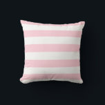 Millennial Pink and White Stripes Cushion<br><div class="desc">Millennial Pink and White Stripes</div>