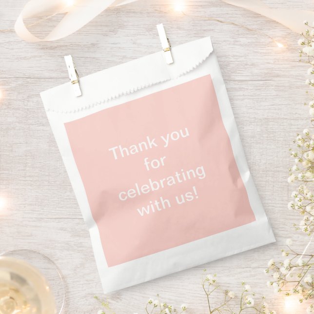 Millennial Pink Favour Bags (Clipped)
