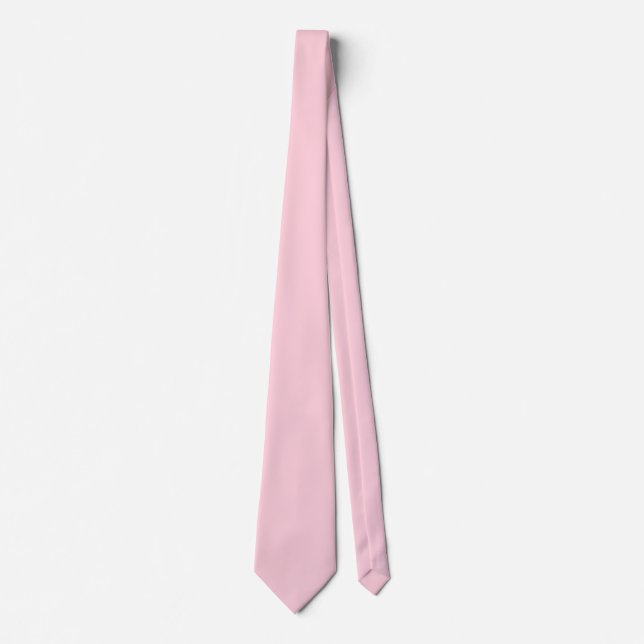 Millennial Pink Solid Color Tie (Front)