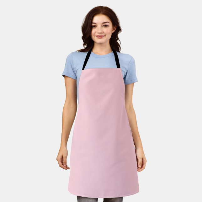 Millennial Pink Solid Colour Apron (Worn)