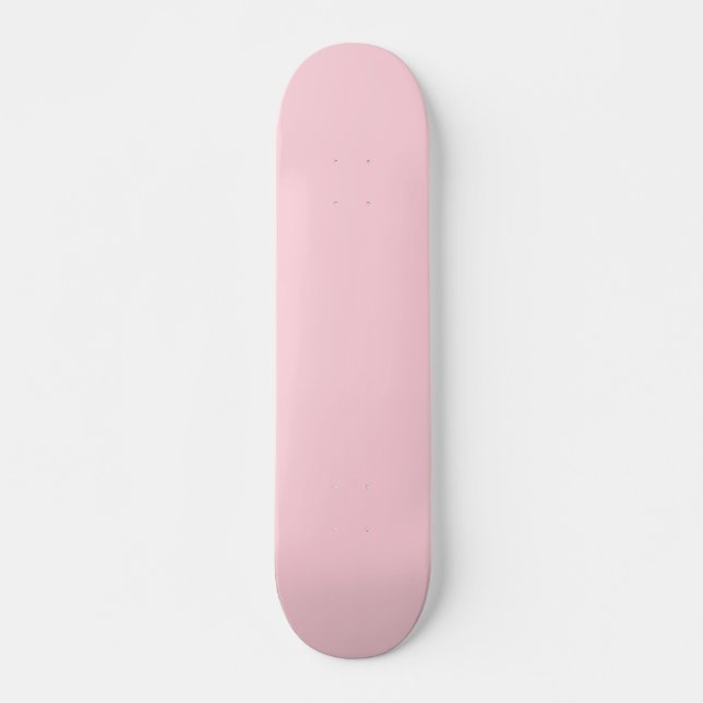 Millennial Pink Solid Colour Skateboard (Front)
