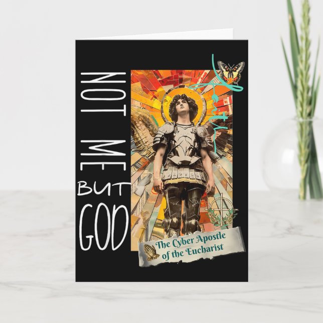 Millennial Saint The Eucharist Not Me God  Card (Front)