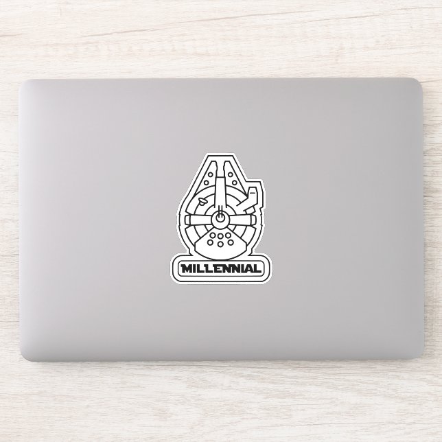 Millennial Spaceship Sticker (Computer)