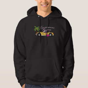 Millennial Y2K Kitsch 80s Miami Flamingo Summer Ae Hoodie