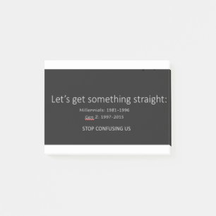 Millennials and Gen Z Post-it Notes