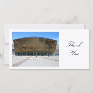 Millennium Centre, Cardiff, Wales - Thank You Card