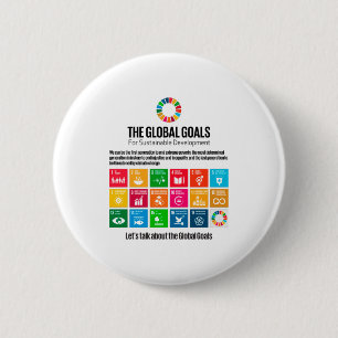 Millennium Global Goals Agenda 2030 6 Cm Round Badge