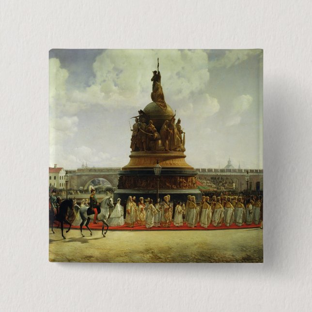 Millennium of Russia 15 Cm Square Badge (Front)