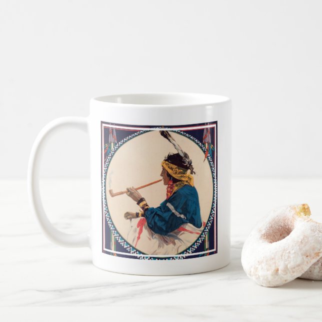 Miller Bros. 101 Ranch, Wild West Circus Poster Coffee Mug (With Donut)