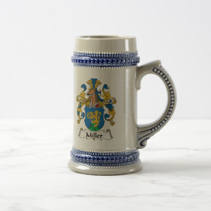 Miller Family Crest Beer Stein