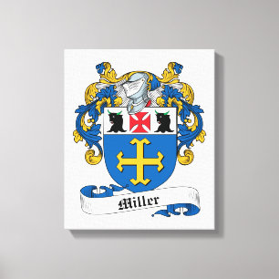 Miller Family Crest Canvas Print