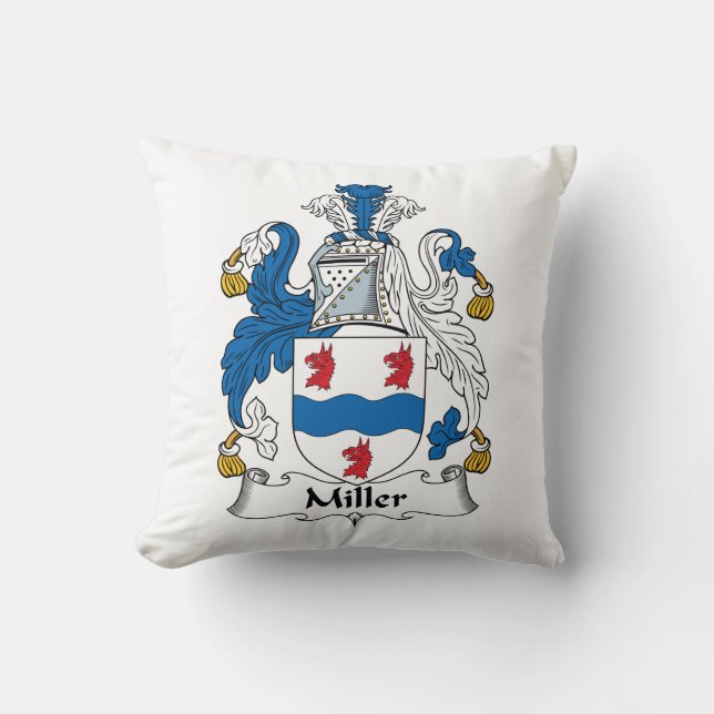 Miller Family Crest Cushion (Front)