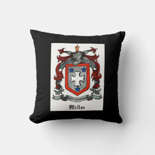 Miller family crest THROW PILLOW