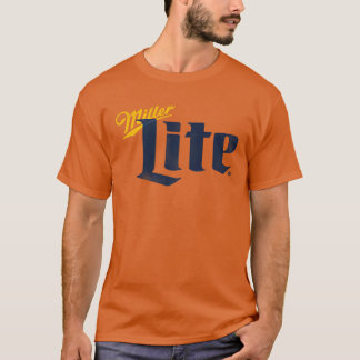 Miller Lite A Fine Pilsner Vintage Blue Fau Pocket T-Shirt