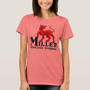 Miller Motocycle Ladies ringer T T-Shirt