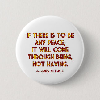Miller on Peace 6 Cm Round Badge