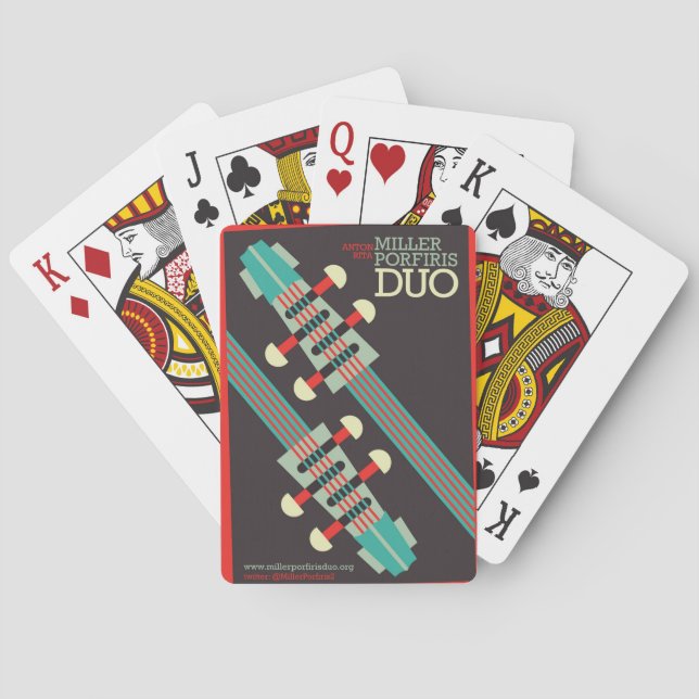 Miller-Porfiris Duo playing cards (Back)