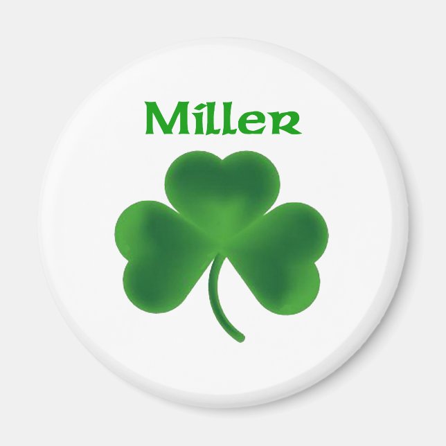Miller Shamrock Magnet (Front)